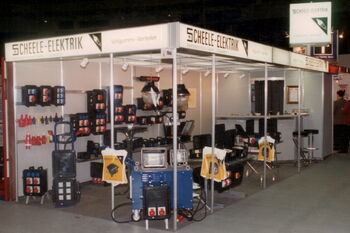 Messestand Anfang der 2000er-Jahre